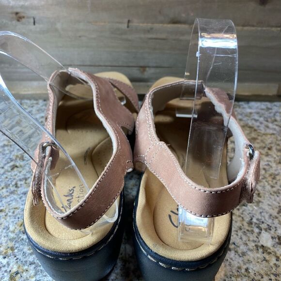 Clarks sling back small wedge sandals - Picture 4 of 9